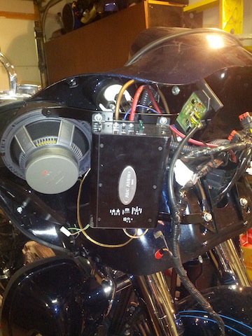 Mounting amp in fairing of RGU - Harley Davidson Forums 2013 harley road glide wiring diagram 