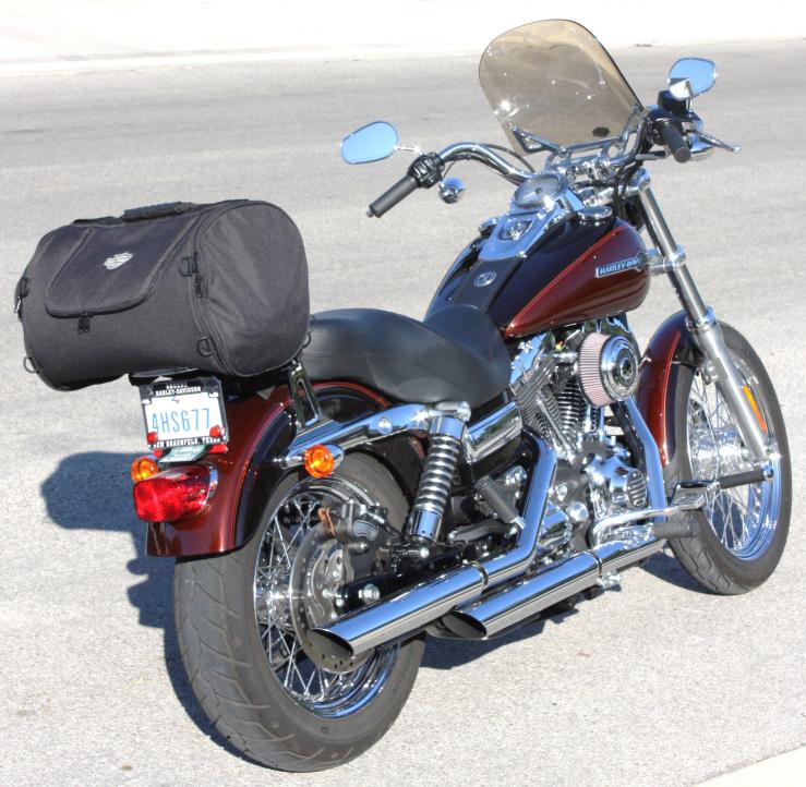 luggage Rack 2010-2017 Portabultos negro Harley Davidson Dyna Wide Glide 
