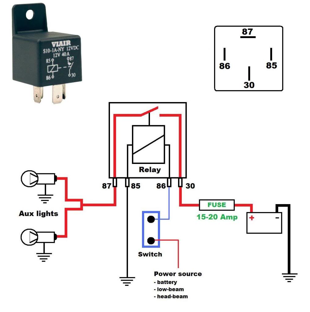 How to wire auxiliary lights. - Harley Davidson Forums 12V Relay Wiring Diagram Harley Davidson Forums