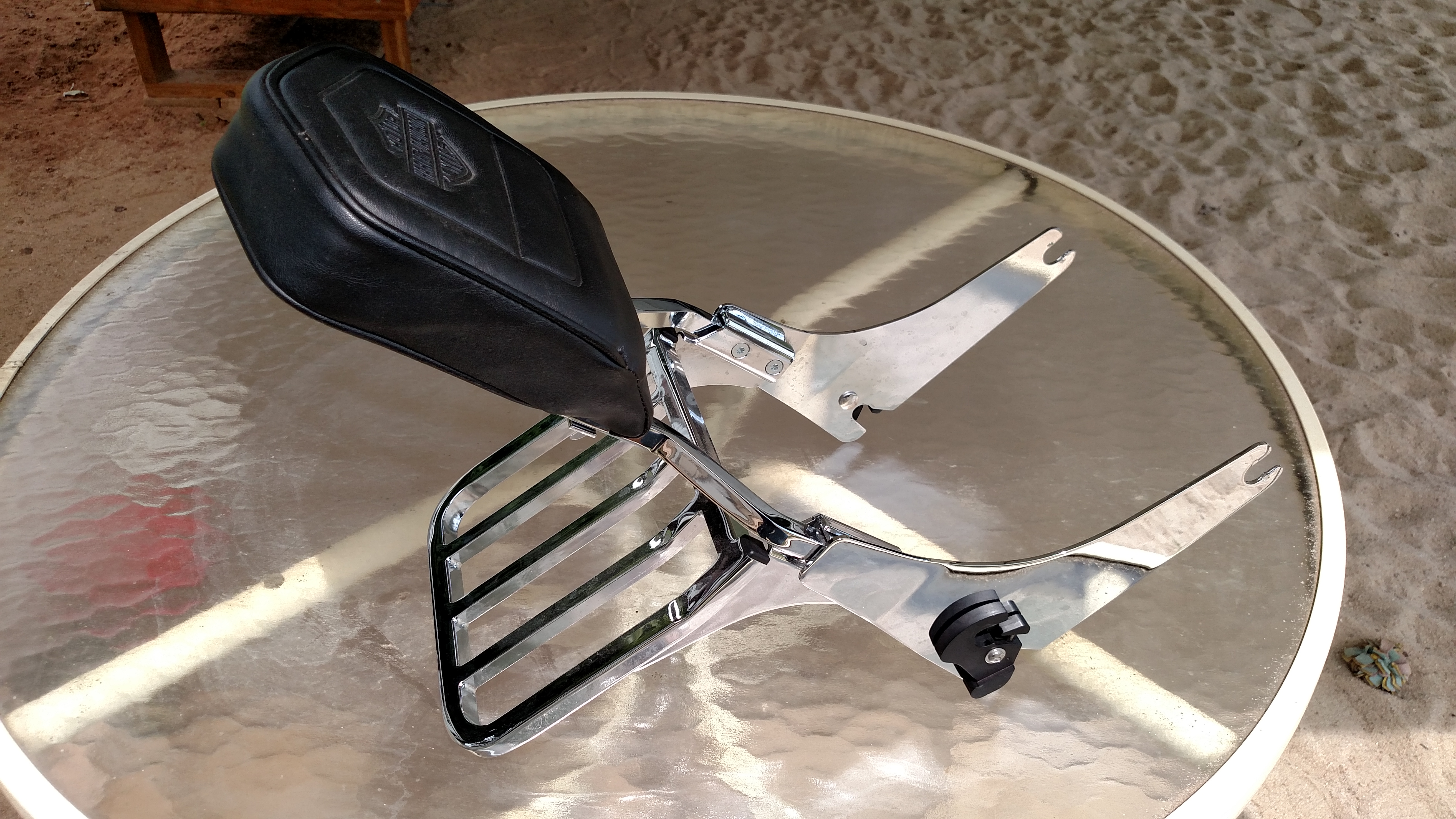 2012 Switchback Removable Sissy bar with luggage rack - Harley Davidson Forums