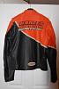 Harley Orange/Black Leather Jacket Size Large-jacket-13.jpg