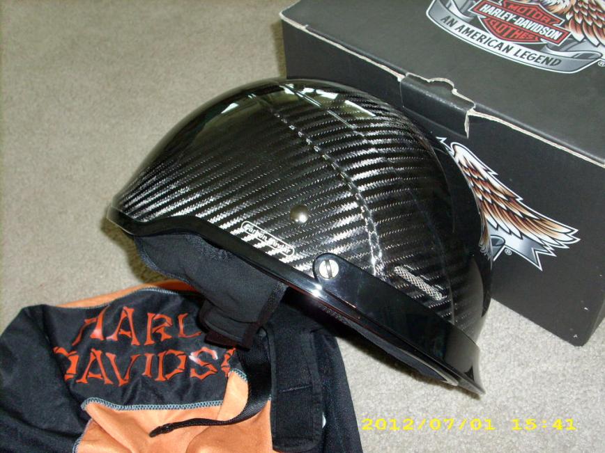  Harley  Davidson  Carbon Fiber Half Helmet  Harley  Davidson  