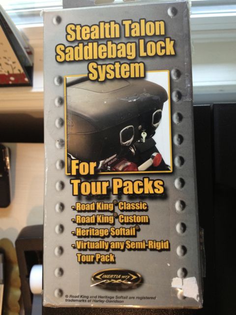 Road King leather tour pack locking system Steatl Talon ...
