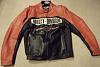Black &amp; Orange Reflective Harley Leather Jacket-001.jpg
