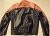 Black &amp; Orange Reflective Harley Leather Jacket-004.jpg