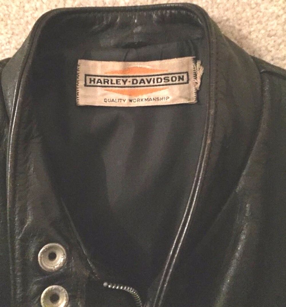  Harley Pre AMF Leather Cafe Racer Jacket SZ 46 Harley 