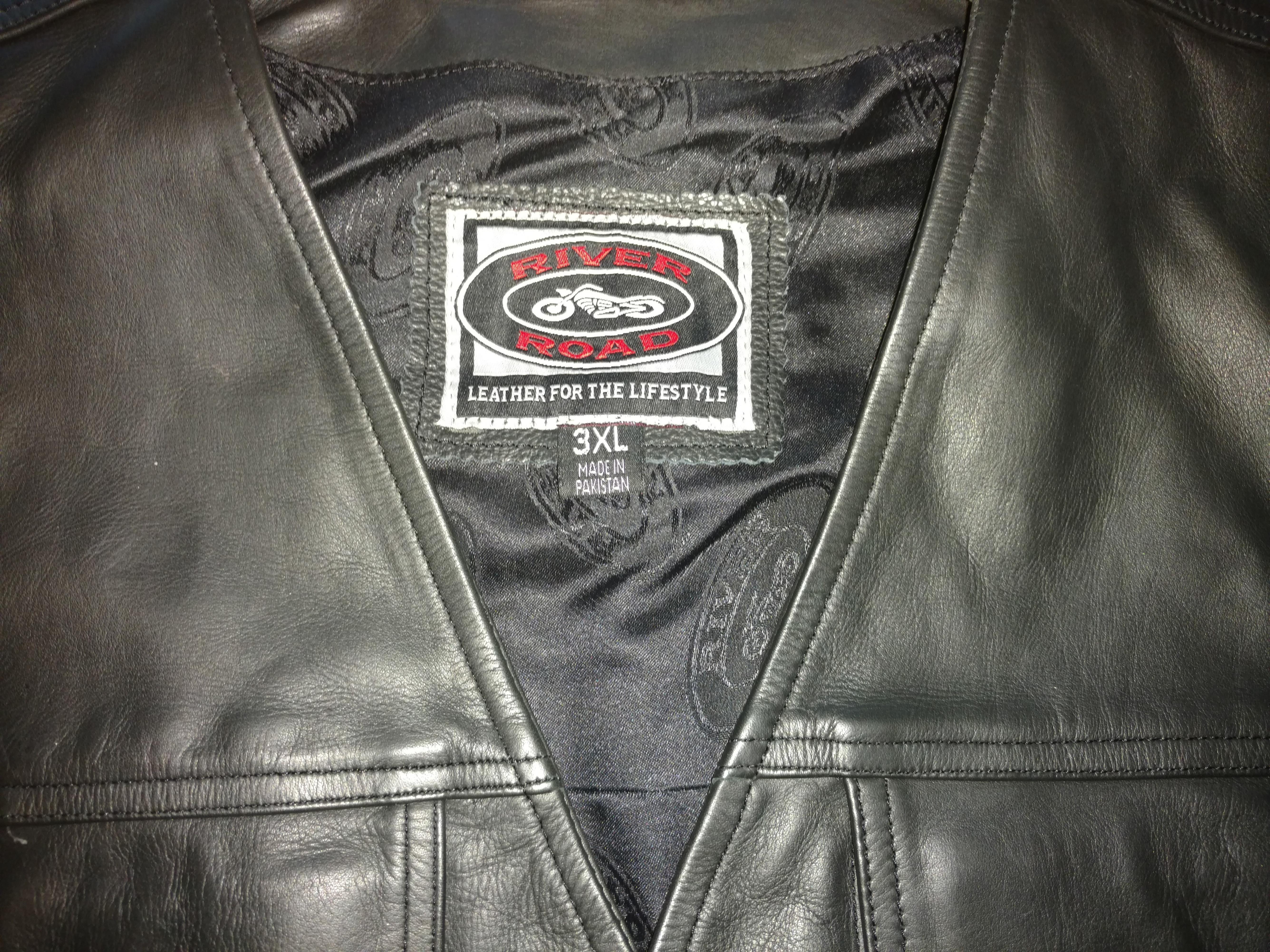 River Road Leather Vest - 3XL - Harley Davidson Forums