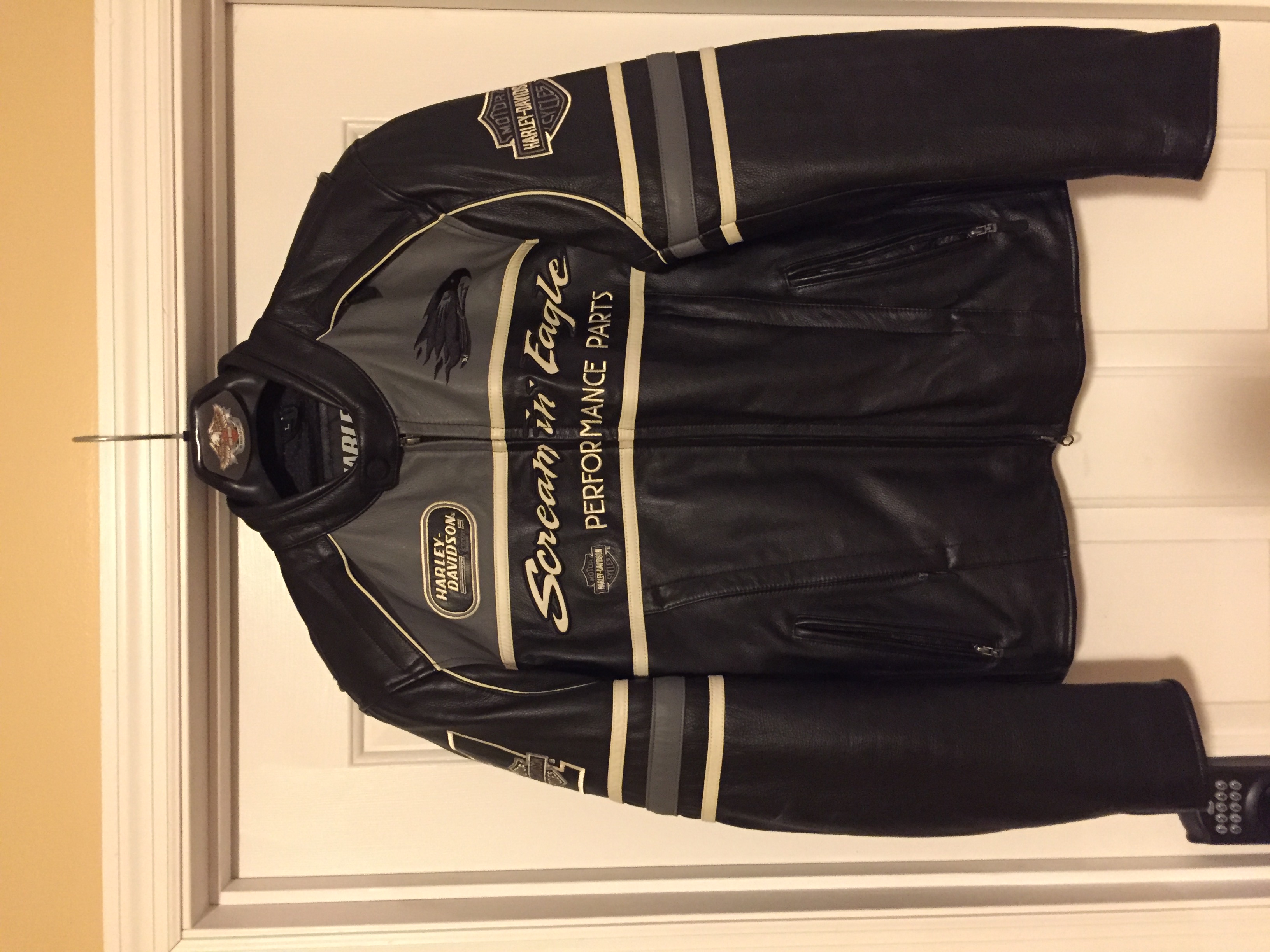LIKE NEW H-D Screamin' Eagle Thunder Valley Leather Jacket - Size Large ...