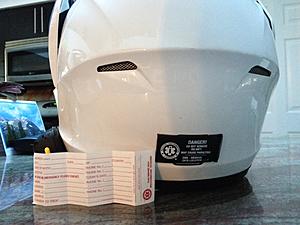 (TWO) Harley Davidson Capstone SunShield Modular Helmets w/SENA devices Installed - Sizes XXL &amp; M - Part# 98369-15VM - White Color - Like New!-h6.jpg