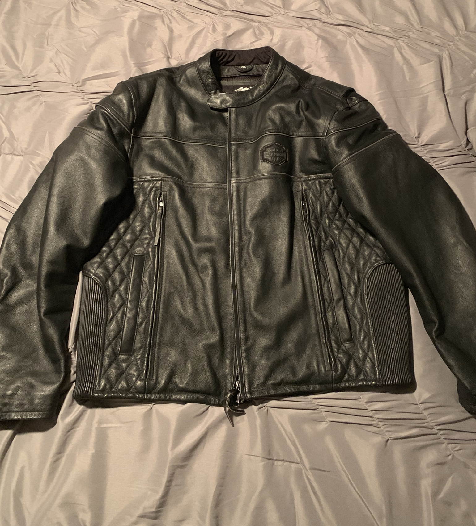 2XL Genuine HD Leather jacket & liner - Harley Davidson Forums