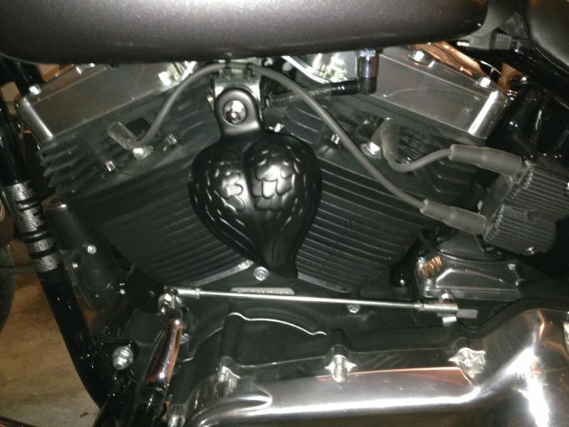 Harley Angel Wing Heart Horn Cover 