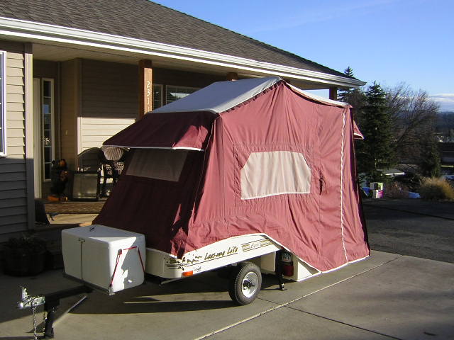 Bought a Roll-A-Home Pop-up Motorcycle Camper Trailer - Harley Davidson Used Leisure Lite Motorcycle Campers For Sale