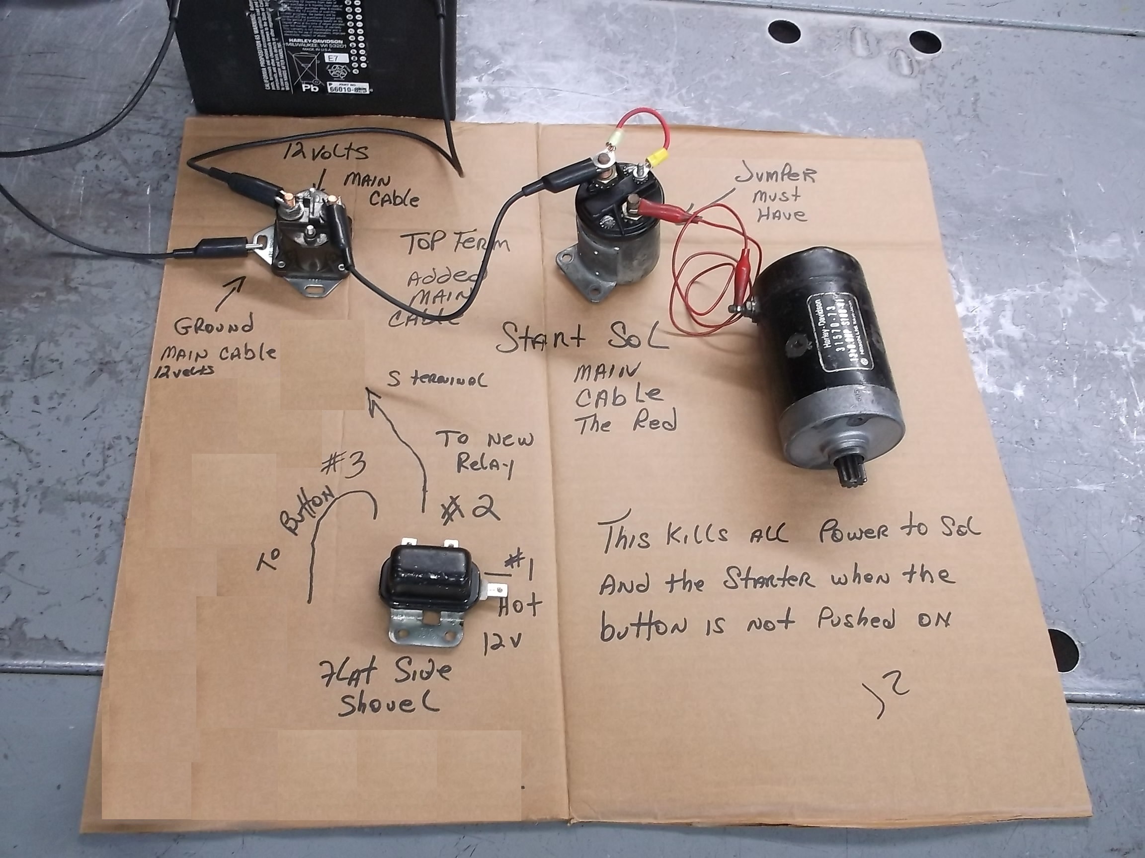 Fxe Starter  Solenoid And Relay Wiring