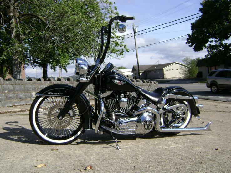 harley davidson fatboy with ape hangers for sale