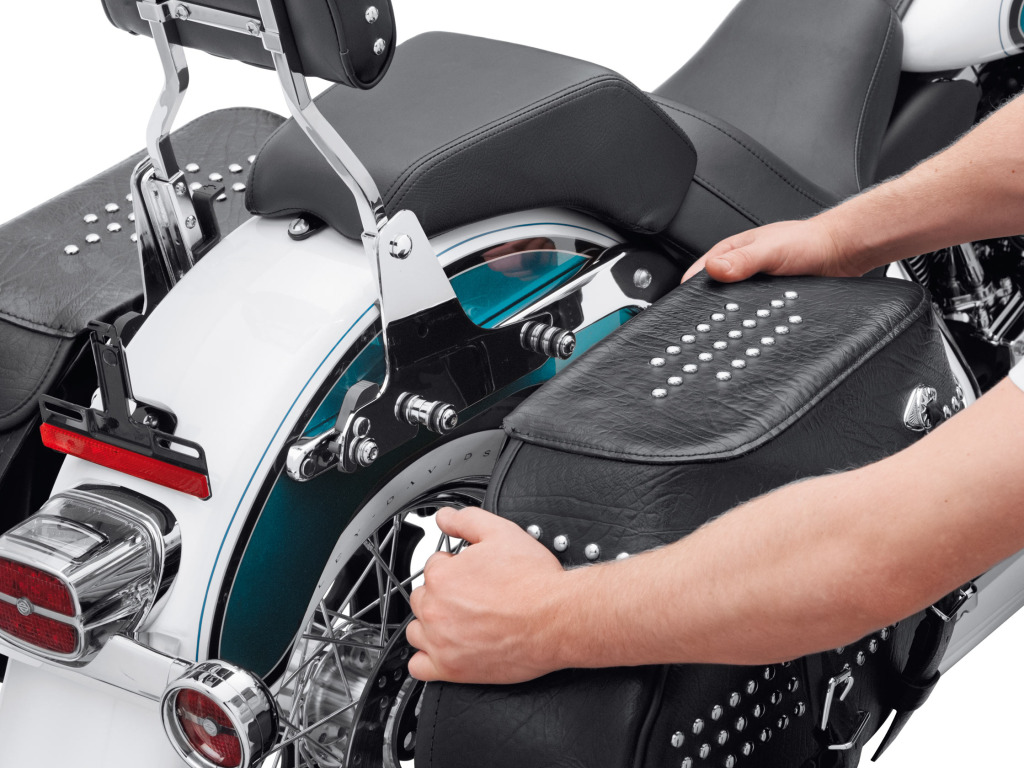 New Harley-Davidson quick detach kit for Heritage Classic saddlebags -  Opnions? - Harley Davidson Forums