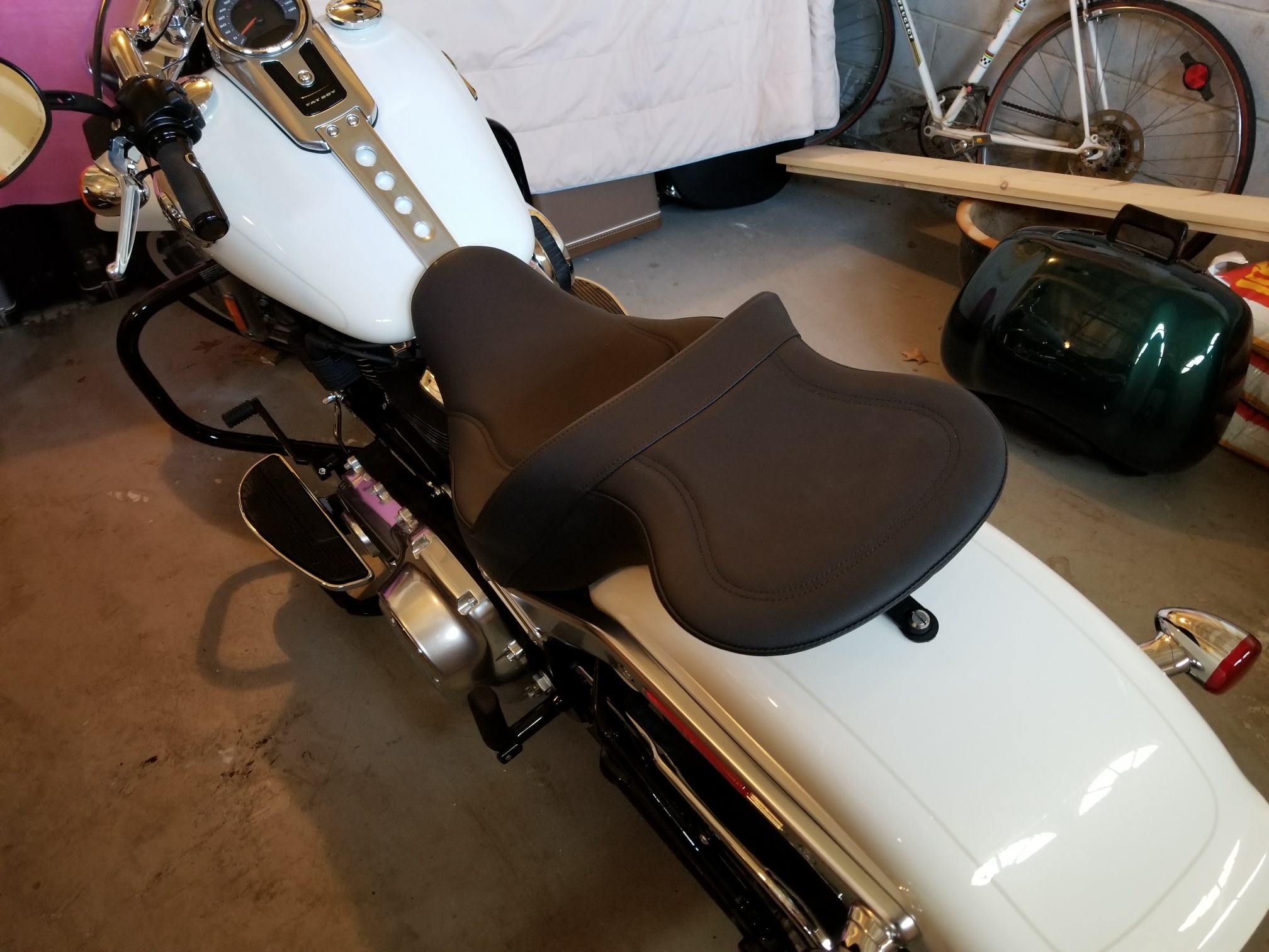 most comfortable seat for harley fatboy