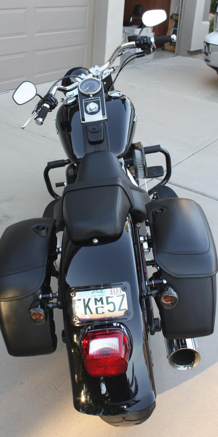 Like New Harley Locking Leather Covered Rigid Saddlebags- Arizona ...