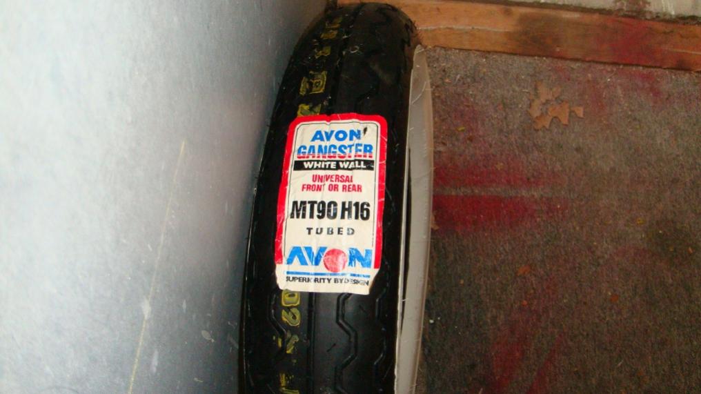 Avon Gangster wide whitewall tire 16" Harley Davidson Forums