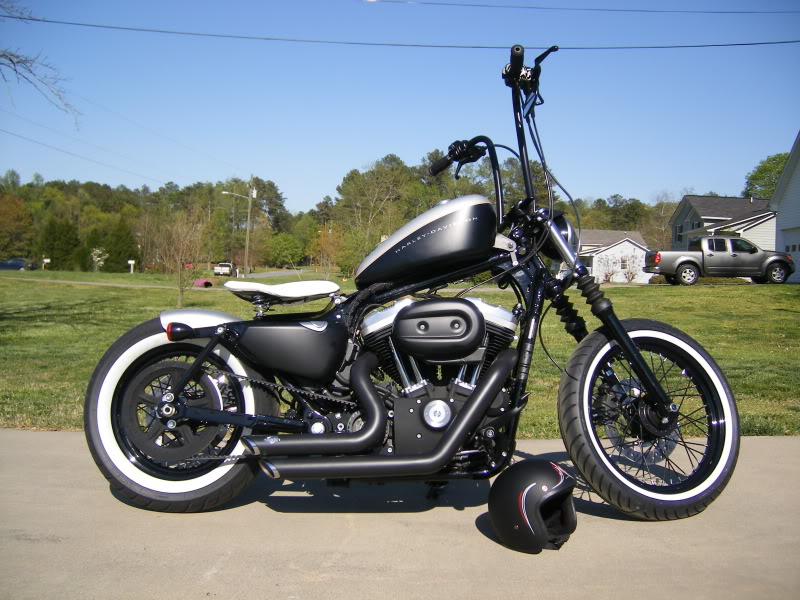 Street-Rod Spiegel CS5 für Harley Sportster 883/ Custom/ Hugger/ Iron/ Low 