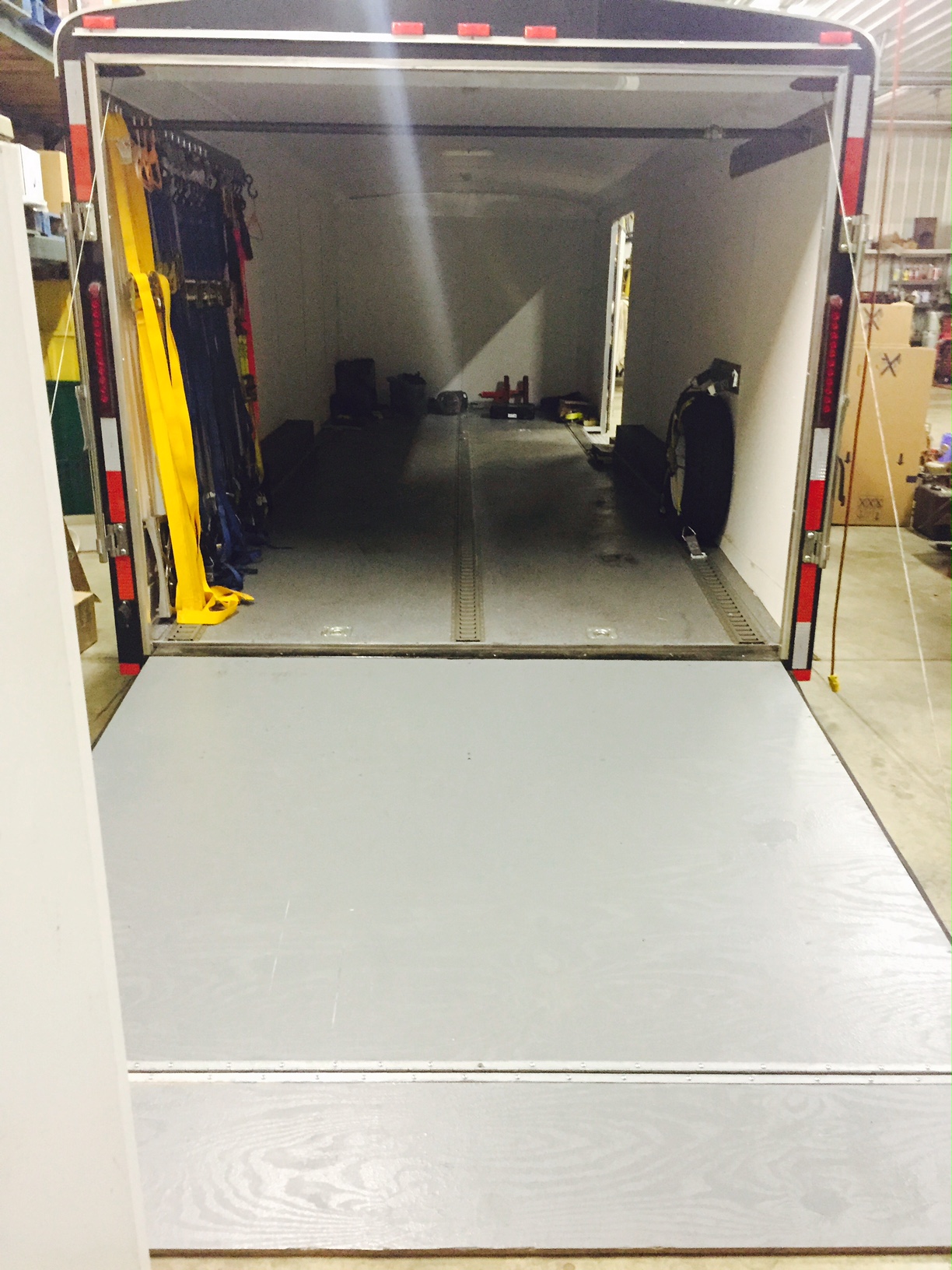 Enclosed Trailer Floors Painted Or Roll On Liner Harley