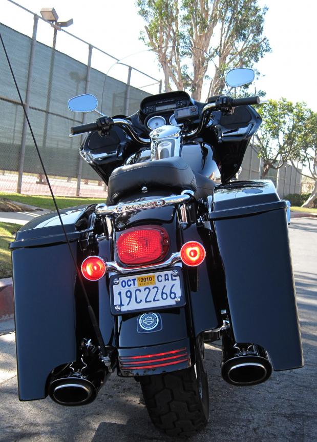 Black License Plate Bracket for 2009/Later Harley Touring Models 