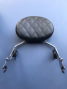 Harley Davidson Passenger detachable sissy bar backrest with Corbin Pad-bc5.jpg