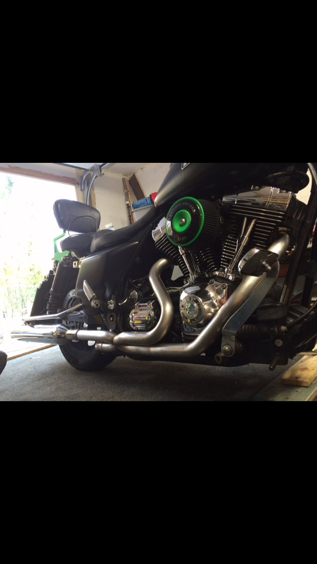 Fuel Moto Super duals and 4" mufflers Harley Davidson Forums