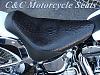 Softail Seat with Removable Drivers Backrest from C&amp;C Motorcycle Seats-faux_gator_solo_seat.jpg