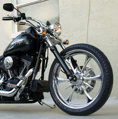 How to Replace the Front Tire on a Harley Davidson