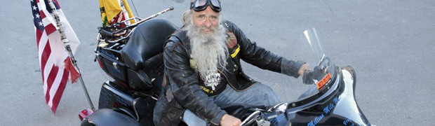 Dave Zien on his Harley-Davidson