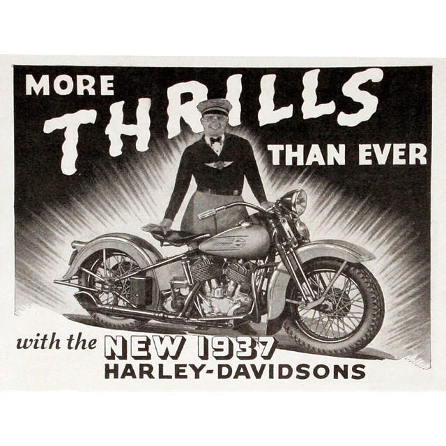 Throwback Thursday – 1937 Harley Davidson Ad