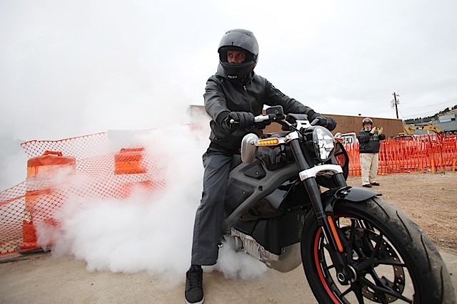Revving Motorcycles Starts Sturgis Rally Point Construction