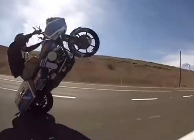 Watch This Harley-Davidson (Road) Glide Its Way Through Wheelies