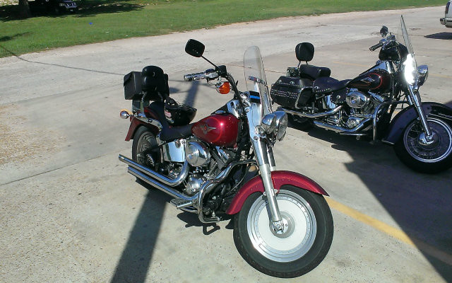 MY RIDE! A 2012 Harley-Davidson Road King and a 2001 Fatboy