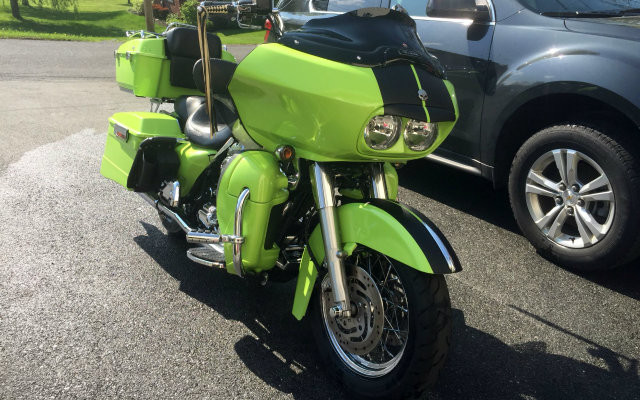 MY RIDE! A Sublime Green Electra Glide Classic