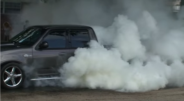 HARDLY DANGEROUS Burning Out with a Harley-Davidson…Truck