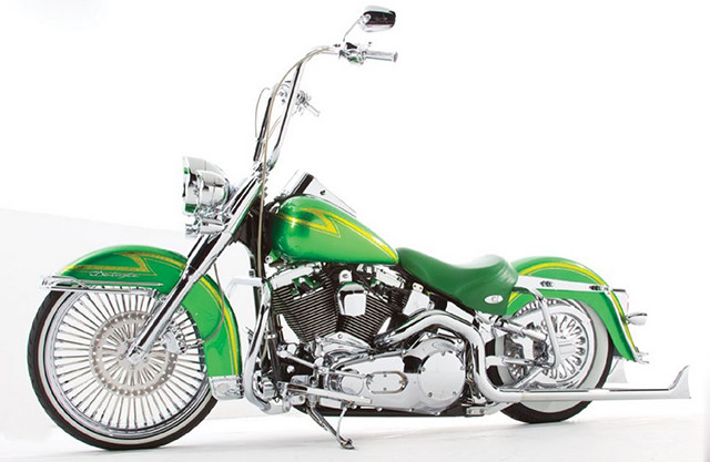 Custom Green Harley-Davidson Softail Would be Home in Oz
