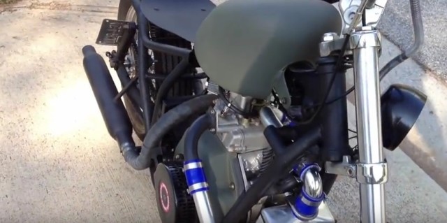 Home Built Intercooled Diesel Motorcycle