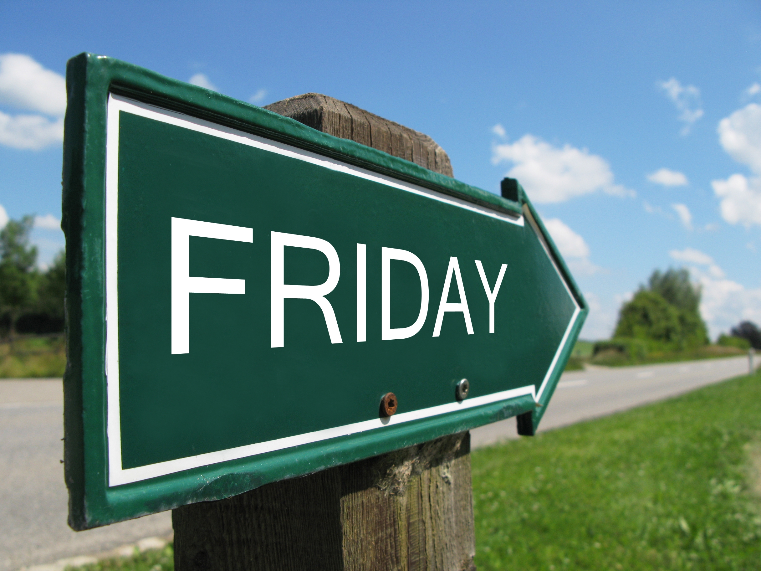 Friday-directional-sign