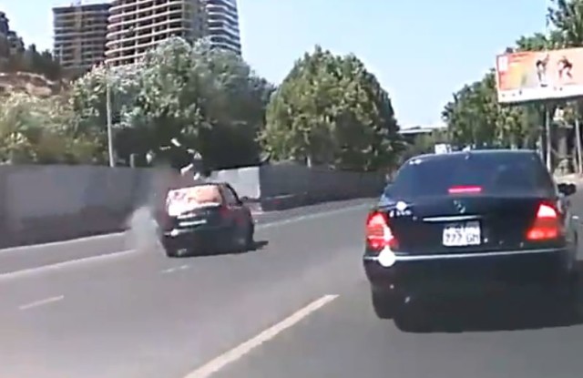 Driver Attempts U-Turn, Wastes Motorcyclist in Epic Crash