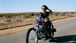Yuri is a Total Badass Biker and Rides a Harley