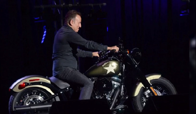 The Boss Auctions Off a Harley-Davidson to Raise Money for Wounded Vets