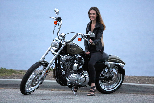 Erica-Schrull with-Harley-Davidson-Sportster-Seventy-Two Featured