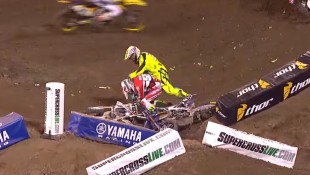 Supercross Insanity Ends in Fist Fight
