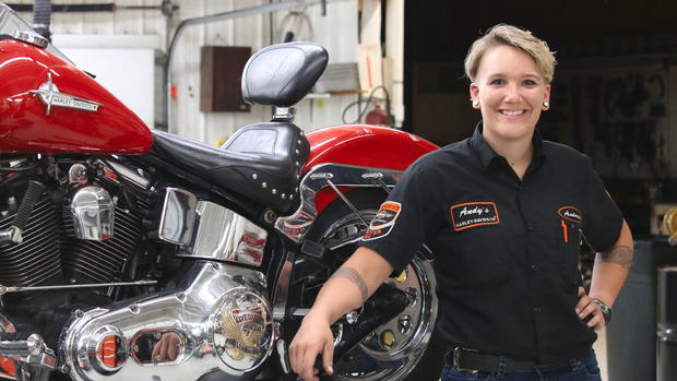 Woman Motorcycle Mechanic Thriving in a Man’s World