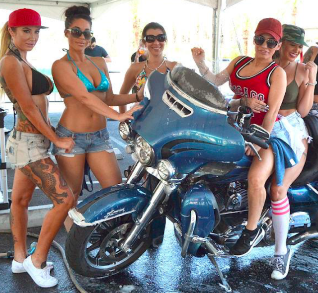 Vegas Bikini Babes Host Bike Wash Fundraiser
