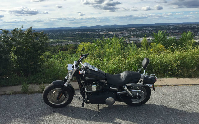 MY RIDE! A Black 2009 Harley-Davidson Fat Bob