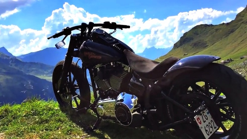 Harley on the Mountains