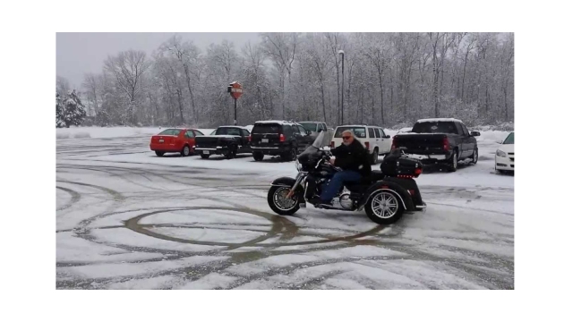 7 Harley-Davidsons Out in the Snow with Helpful Winter Driving Tips