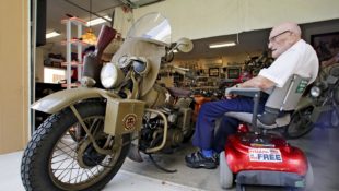 WWII Vet With Harley